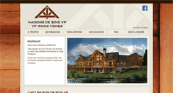 Desktop Screenshot of maisonsdeboisvp.com