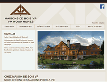 Tablet Screenshot of maisonsdeboisvp.com